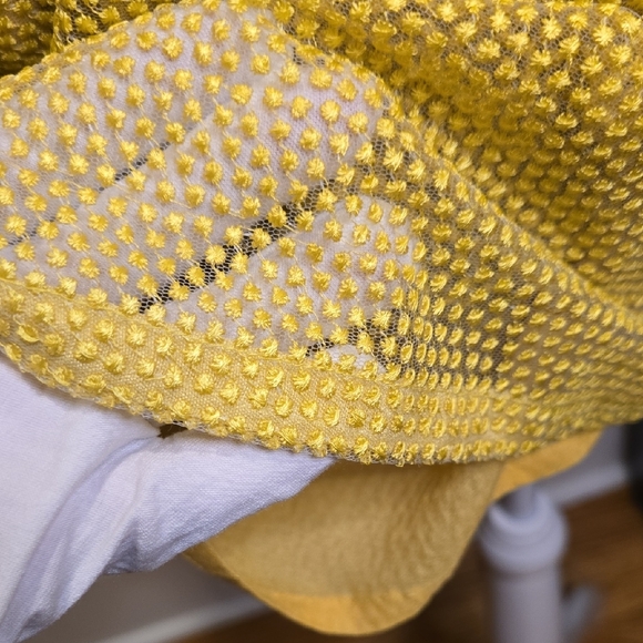 Yellow Off-Shoulder Lace Top - Picture 10 of 10